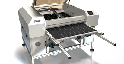 Laser cutting machine shuttle bed